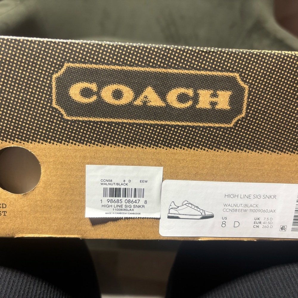 Coach Men's High Line Sneakers in Signature Canvas - Picture 4 of 5